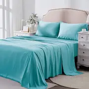 Queen Bed Sheet Set 2000TC - 4 Piece Bedding Sheets and Pillowcases, Breathable, Wrinkle Fade Stain Resistant, Deep Pocket