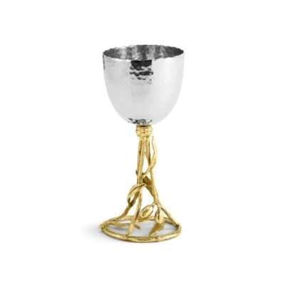 MICHAEL ARAM OLIVE BRANCH KIDDUSH CUP 112494.NEW IN BOX.