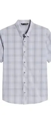NWT Travis Mathew Cash or Check Plaid Short Sleeve Shirt Mens XL