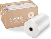 Kootek 8" x 150' Vacuum Sealer Roll Keeper with Cutter Dispenser, Commercial Grade Food Vacuum Seal Bag Rolls, Great for Storage, Meal prep and Sous Vide