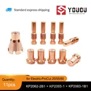 YOUCU 11pk KP2062-2B1 KP2065-1 Electrode Tip For Electric-ProCut 25/55/80 Torch