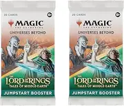 Magic the Gathering The Lord of The Rings Tales of Middle Earth Jumpstart Boosters Multipack Card Game (2 Boosters Per Pack)