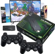 Retro Video Game Stick Console - 20000+ Games & 2 Wireless Controller 4K HDMI TV