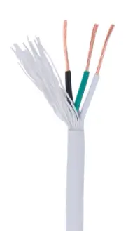 B&P Lamp White PVC 3-wire Medium Duty SVT Spooled Lamp Cord