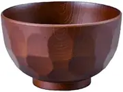 Wood Grain Turtle Shell Soup Bowl, Brown, 4.3 x 2.7 inches (11 x 6.8