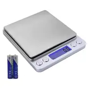 Gram Scale,Capacity 3000G Accuracy 0.1G Mini Food Scales Digital Weight Grams an