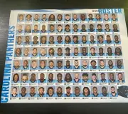 Carolina Panthera 2022 Roster 14 by 11 printed on cardstock