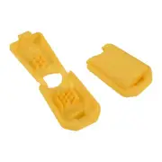 100 Pack Zipper Pull Cord Ends Zip Clip Buckle Rope End Lock 19mm Yellow