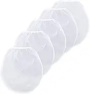 5Pcs Paint Strainer Bags, 2 Gallon Paint & Liquid Filter Bags White Fine Mesh Bucket Strainer with Elastic Top Opening Paint Filtering Bag for Paint Gardening Hydroponics (5, 2 Gallon)