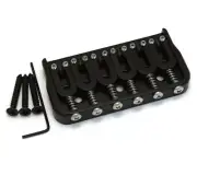 USA Black Hipshot 41065B 6 Strings Hardtail Fixed Bridge .175" Floor Height