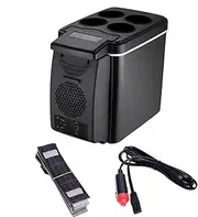Insulated Ice Chest - 6 Liter Car Lightweight Ice Cooler | Rotomolded Hard Cooler | Car Refrigerator | Insulated Food Container | Camping Cooler | Duall -Use Insulated Cooler Box | Holds 6 Bottle