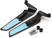 Yadisi Motorcycle Stealth Mirrors Sport Adjustable Swivel Mirrors For Yamaha MT07 MT09/SP MT10/SP Rearview Mirror, black