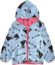 [Caihoyu] Kids Sherpa Jacket Toddler Fleece Zip Up Toddler Girl Dress