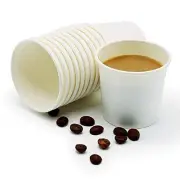 TashiBox Thick Espresso Cups Travel to Go, 4oz-200, White
