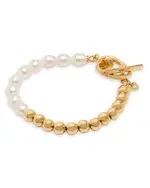 kate spade new york Ropes & Knots Bead & Cultured Freshwater Pearl Flex Bracelet