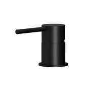 MEIR Round Brass Basin/Bath Pin Lever Mixer - Hob Mounted - Matte Black