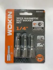 1/4 inch Nut Driver - WOKIN 3PC MAGNETIC NUT SOCKET SET