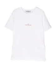 logo print short-sleeve T-shirt 8Y,14Y,10Y white