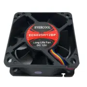 Evercool 60mm x 25mm 12V EC6025H12BP Computer Case Ball Bearing 4-Pin PWM Fan