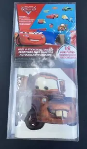 Disney Pixar CARS 19 Peel & Stick Wall Decals Removable BNIB