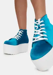[Lemon Drop by Privileged] Blue Barletta Platform Sneaker