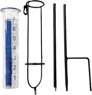 Outdoor Rain Gauge - Adjustable Height Rain Water Meter | Precipitation Monitor, Large Clear Numbers Measuring Device for Garden, Deck, Lawn