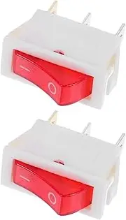 GLEAVI 2 Pcs Water Dispenser Switch Toggle Switch On Off on Rocker Switch Water Dispenser Replacement Switch Power Switch with Light Switch Button Electric Switch on Off Plastic