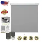 Cordless Blackout Roller Shades - Thermal Insulated Window Blinds 33”W x 72”H