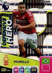 Panini Premier League 2024 2025 Murillo Defensive Hero Trading Card
