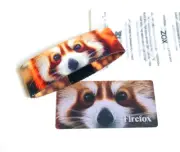 ZOX **FIREFOX** Silver Strap Small NIP Wristband w/Card RED PANDA
