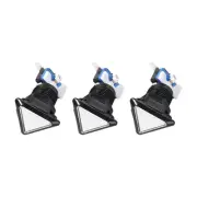Game Push Buttons Triangle Push Switches White LED Light 39x39x39mm/12V/3 Pcs