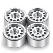4PCS 1.0 Beadlock Wheels Rims for 1/24 Axial SCX24 AX24 FCX24 RC Crawler Car