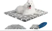 KROSER 24"/30"/36"/42"/48" Dog Bed Reversible Mat (Warm & Cool) Stylish Crate Ma