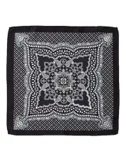 [Dom Bagnato] Mandala Geo Silk Pochette in Black