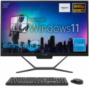 Aio All IN One Touch Screen I5 24 " Windows 11 8gb 240gb Full HD PC Computer_