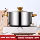 Stainless Steel Stock Pot Deepened Induction Pot Oven, Gas and Dishwasher Safe