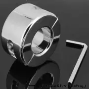 Stainless Steel Ball Stretcher Ball Scrotal Fixture Lock Chastity Device