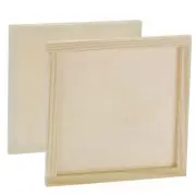 8pcs Unfinished Wood Canvas Panel 6x6" Deep 0.3" Wooden Panel Boards
