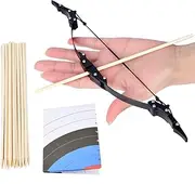Mini Bow and Arrow Set - Recurve Bow, Longbow, Triangle Bow, Compound Bow for Hunting and Shooting Practice - Right and Left Hand (Type 4)