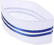 [SAFIGLE] Men's and Women's Chef Hat Stylish Baker Cap Kitchen Cooking Cap Fit for Hotel Restaurant Blue