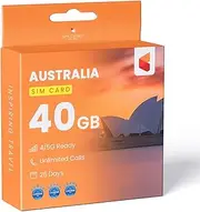 Australia Travel Sim Card | Optus Australia Sim Card (40GB Internet Data)