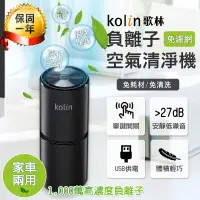 在飛比找PChome24h購物優惠-【歌林kolin負離子空氣清淨機】免濾網KAC-MN1000