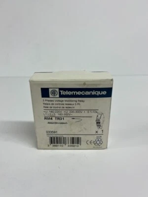 New Square D Telemecanique RM4TR31 Voltage Monitoring Relay 3 Phases SQD SquareD