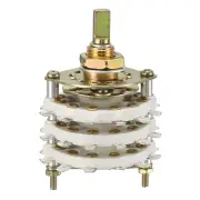 Band Selector Rotary Switch 6P5T 6 Pole 5 Throw, 3 Deck
