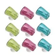9 Pcs Toothbrush Dust Cap Wall-mount Holder Suction Cup Mounted for Bathroom