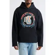 HONOR THE GIFT Auto Association Embroidered Hoodie in Black at Nordstrom, Size Large