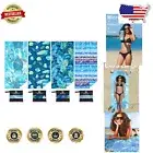 Ultra-Soft Beach Towels 4 Pack - Sand Free & Vibrant Double-Sided Designs