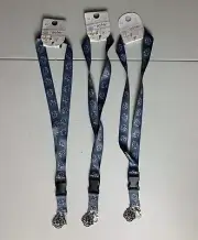 3 Lot Wizarding World Harry Potter HOGWARTS Lanyard Detachable Keychain ID Badge