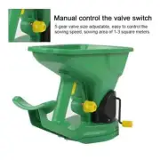 1.5L Capacity Gardening Seed Spreader Manual Seeder with 5 Gears Adjustable