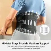 Lower Back Support Belt Brace Waist Sports Gym Back Pain Relief Posture Belt AU